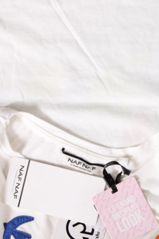 Γυναικείο t-shirt Naf Naf, Μέγεθος XS, Χρώμα Λευκό, Τιμή 17,01 €