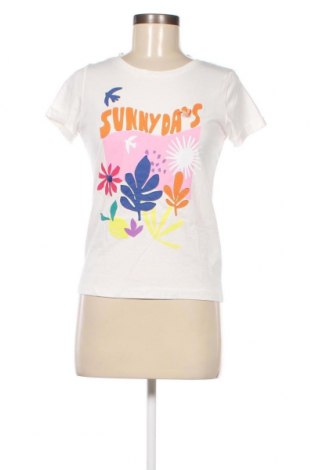 Γυναικείο t-shirt Naf Naf, Μέγεθος XS, Χρώμα Λευκό, Τιμή 9,87 €