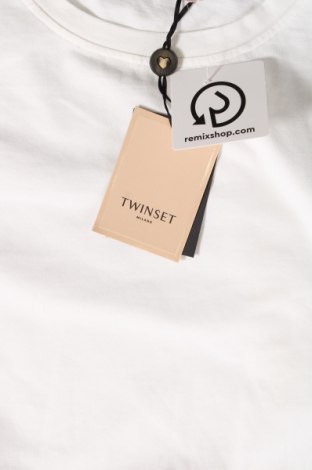 Γυναικείο t-shirt TWINSET, Μέγεθος XL, Χρώμα Λευκό, Τιμή 79,00 €