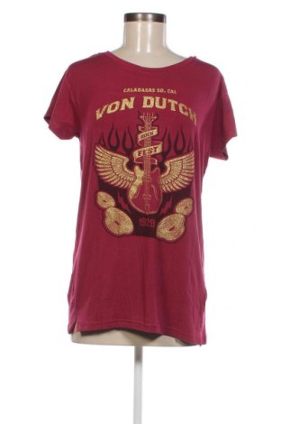 Damski T-shirt Von Dutch, Rozmiar S, Kolor Różowy, Cena 154,60 zł