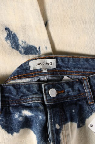 Damskie jeansy Desigual, Rozmiar XL, Kolor Niebieski, Cena 429,14 zł