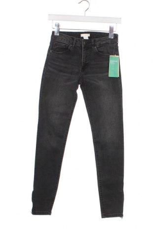 Damskie jeansy H&M Conscious Collection, Rozmiar XS, Kolor Szary, Cena 59,22 zł