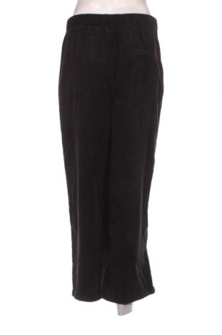 Pantaloni de velvet de femei Bershka, Mărime L, Culoare Negru, Preț 40,86 Lei