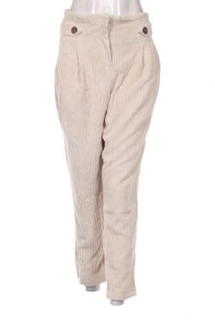 Pantaloni de velvet de femei Etam, Mărime L, Culoare Ecru, Preț 42,93 Lei