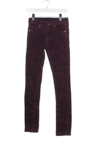 Дамски джинси H&M Divided, Размер XS, Цвят Лилав, Цена 8,70 лв.