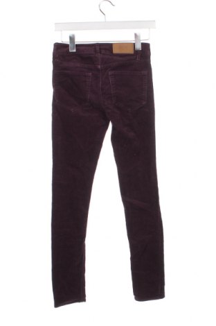 Pantaloni de velvet de femei H&M Divided, Mărime XS, Culoare Mov, Preț 74,00 Lei