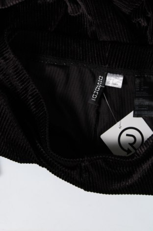Γυναικείο κοτλέ παντελόνι H&M Divided, Μέγεθος M, Χρώμα Μαύρο, Τιμή 17,94 €