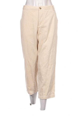 Pantaloni de velvet de femei Ichi, Mărime M, Culoare Ecru, Preț 95,39 Lei