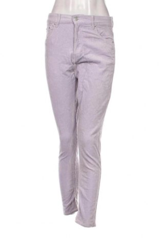 Pantaloni de velvet de femei Pull&Bear, Mărime M, Culoare Mov, Preț 32,43 Lei