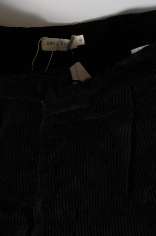 Γυναικείο κοτλέ παντελόνι See U Soon, Μέγεθος M, Χρώμα Μαύρο, Τιμή 44,85 €