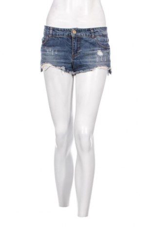 Γυναικείο κοντό παντελόνι Bershka, Μέγεθος S, Χρώμα Μπλέ, Τιμή 3,89 €