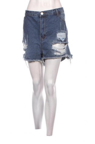 Γυναικείο κοντό παντελόνι Boohoo, Μέγεθος 3XL, Χρώμα Μπλέ, Τιμή 9,52 €