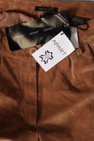 Pantaloni de piele pentru damă Apart, Mărime M, Culoare Maro, Preț 211,58 Lei