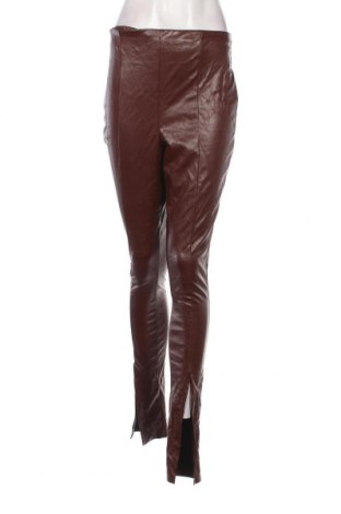 Pantaloni de piele pentru damă Boohoo, Mărime M, Culoare Maro, Preț 95,39 Lei