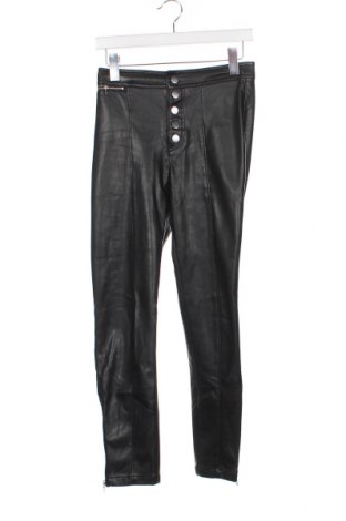 Дамски кожен панталон H&M, Размер XS, Цвят Черен, Цена 5,22 лв.
