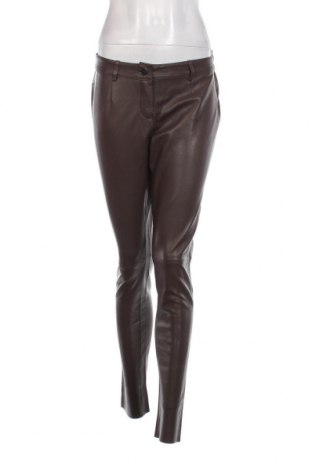 Pantaloni de piele pentru damă Patrizia Dini, Mărime M, Culoare Maro, Preț 119,90 Lei