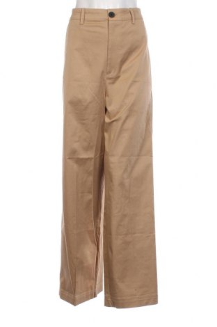 Dámské kalhoty  Bershka, Velikost XL, Barva Béžová, Cena  320,00 Kč