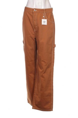 Pantaloni de femei Bershka, Mărime XL, Culoare Maro, Preț 55,99 Lei