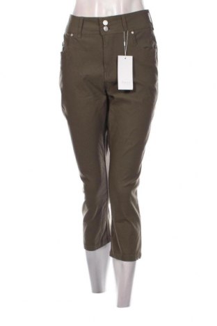 Дамски панталон Fransa, Размер XL, Цвят Зелен, Цена 21,75 лв.