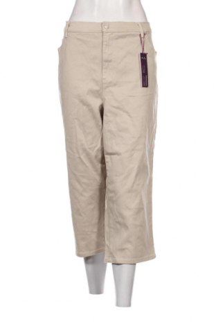 Дамски панталон Gloria Vanderbilt, Размер 3XL, Цвят Бежов, Цена 37,26 лв.
