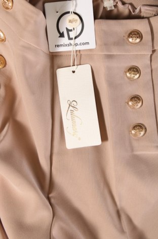 Damskie spodnie Lulumary, Rozmiar XL, Kolor Beżowy, Cena 183,92 zł
