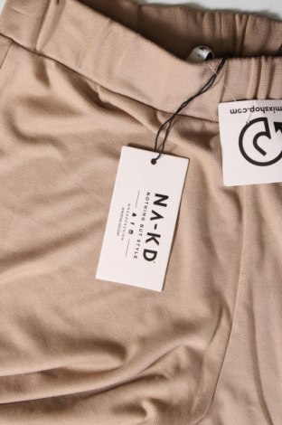 Γυναικείο παντελόνι NA-KD, Μέγεθος S, Χρώμα  Μπέζ, Τιμή 7,62 €