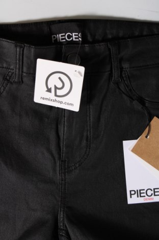 Дамски панталон Pieces, Размер L, Цвят Черен, Цена 19,98 лв.