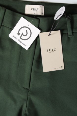 Дамски панталон Pulz Jeans, Размер M, Цвят Зелен, Цена 34,80 лв.