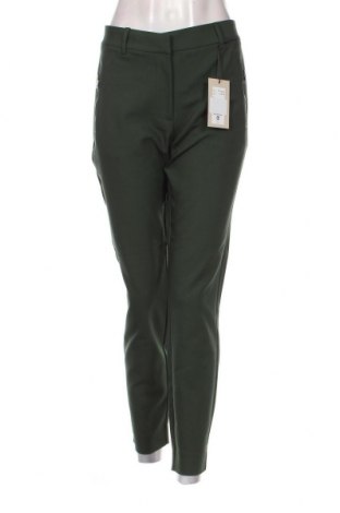 Дамски панталон Pulz Jeans, Размер L, Цвят Зелен, Цена 43,50 лв.