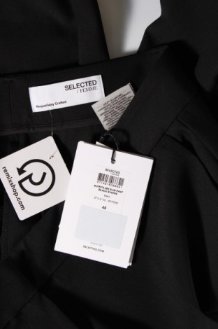 Γυναικείο παντελόνι Selected Femme, Μέγεθος L, Χρώμα Μαύρο, Τιμή 56,19 €