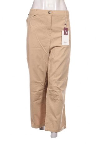 Γυναικείο παντελόνι Sheego, Μέγεθος 4XL, Χρώμα  Μπέζ, Τιμή 11,21 €