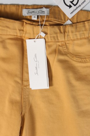 Damskie spodnie Southern Cotton, Rozmiar S, Kolor Żółty, Cena 28,74 zł
