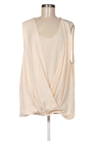 Γυναικείο αμάνικο μπλουζάκι, Μέγεθος 4XL, Χρώμα Εκρού, Τιμή 4,68 €