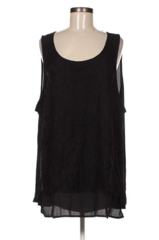 Γυναικείο αμάνικο μπλουζάκι Alexia, Μέγεθος 3XL, Χρώμα Μαύρο, Τιμή 7,56 €
