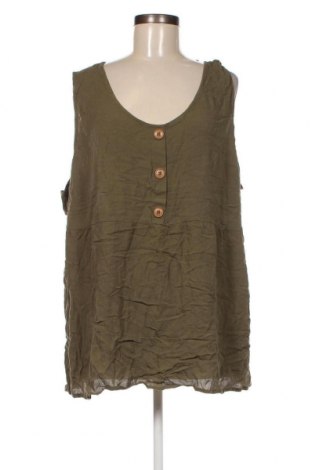 Γυναικείο αμάνικο μπλουζάκι Avella, Μέγεθος 5XL, Χρώμα Πράσινο, Τιμή 8,04 €