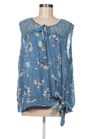 Γυναικείο αμάνικο μπλουζάκι Blancheporte, Μέγεθος 3XL, Χρώμα Μπλέ, Τιμή 7,24 €
