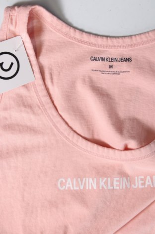 Damska koszulka na ramiączkach Calvin Klein Jeans, Rozmiar M, Kolor Różowy, Cena 126,21 zł