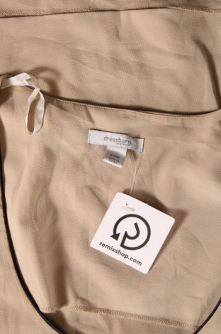 Γυναικείο αμάνικο μπλουζάκι Dressbarn, Μέγεθος 4XL, Χρώμα  Μπέζ, Τιμή 4,34 €