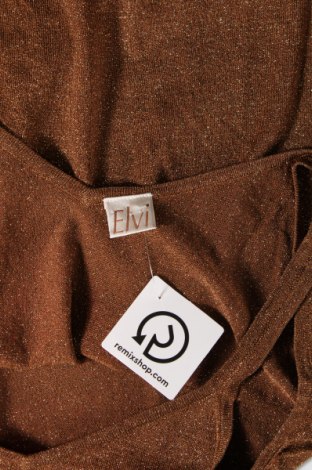 Γυναικείο αμάνικο μπλουζάκι Elvi, Μέγεθος M, Χρώμα Καφέ, Τιμή 3,36 €
