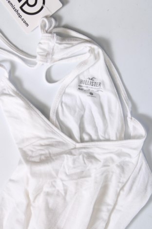 Damska koszulka na ramiączkach Hollister, Rozmiar S, Kolor Biały, Cena 31,99 zł