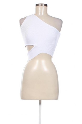 Γυναικείο αμάνικο μπλουζάκι Jennyfer, Μέγεθος XXS, Χρώμα Λευκό, Τιμή 5,52 €