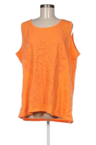 Γυναικείο αμάνικο μπλουζάκι Laura Torelli, Μέγεθος XXL, Χρώμα Πορτοκαλί, Τιμή 5,79 €