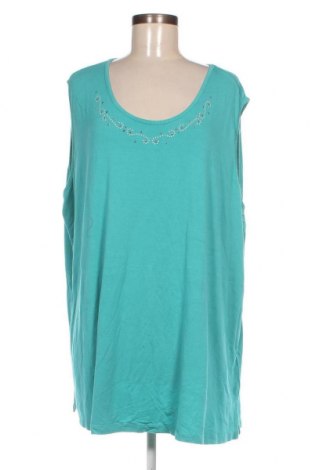 Γυναικείο αμάνικο μπλουζάκι M. Collection, Μέγεθος 4XL, Χρώμα Μπλέ, Τιμή 7,64 €