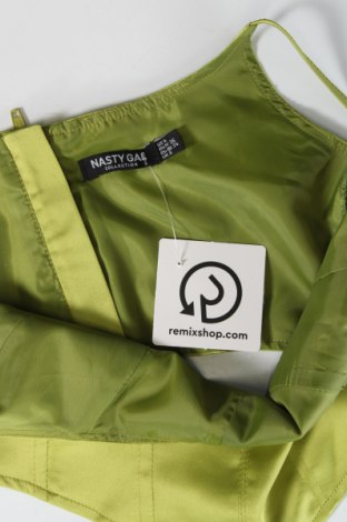 Γυναικείο αμάνικο μπλουζάκι Nasty Gal, Μέγεθος XS, Χρώμα Πράσινο, Τιμή 8,18 €