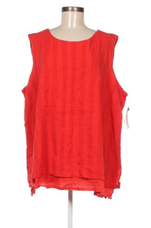 Γυναικείο αμάνικο μπλουζάκι Nouvelle, Μέγεθος 4XL, Χρώμα Κόκκινο, Τιμή 8,32 €