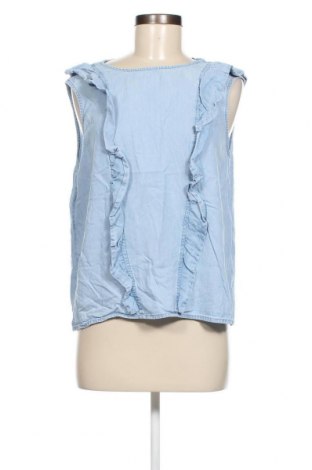 Γυναικείο αμάνικο μπλουζάκι Pieces, Μέγεθος L, Χρώμα Μπλέ, Τιμή 6,14 €