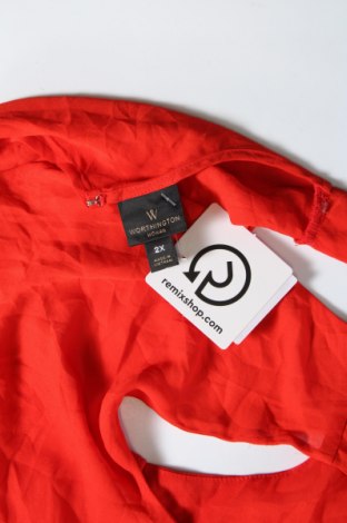 Γυναικείο αμάνικο μπλουζάκι Worthington, Μέγεθος XXL, Χρώμα Κόκκινο, Τιμή 8,04 €