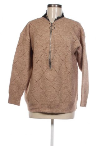 Дамски пуловер, Размер L, Цвят Бежов, Цена 9,57 лв.
