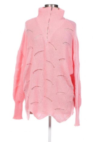 Дамски пуловер, Размер 4XL, Цвят Розов, Цена 25,52 лв.