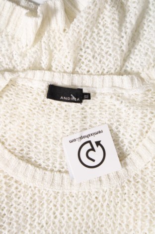 Дамски пуловер Andrea, Размер XL, Цвят Бял, Цена 6,67 лв.